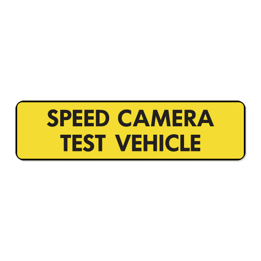 Speed Camera Test - Bumper-tarra, vinyylitarra