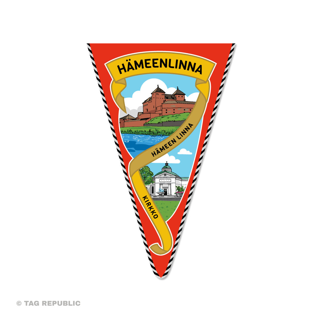 Hämeenlinna - matkailuviiritarra, vinyylitarra