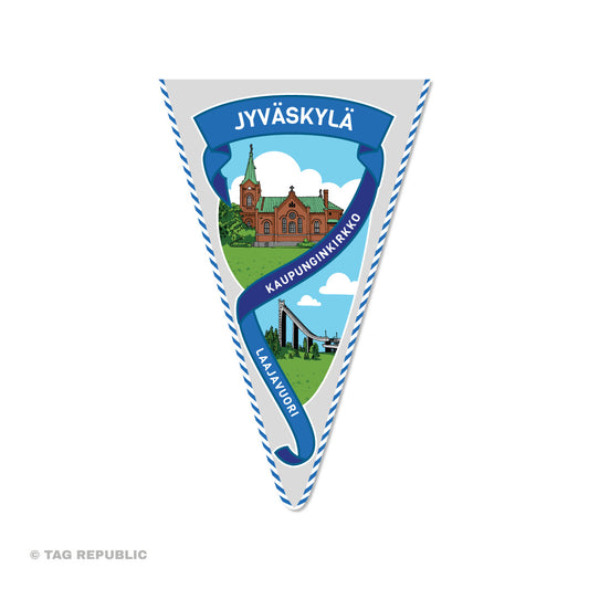 Jyväskylä - matkailuviiritarra, vinyylitarra