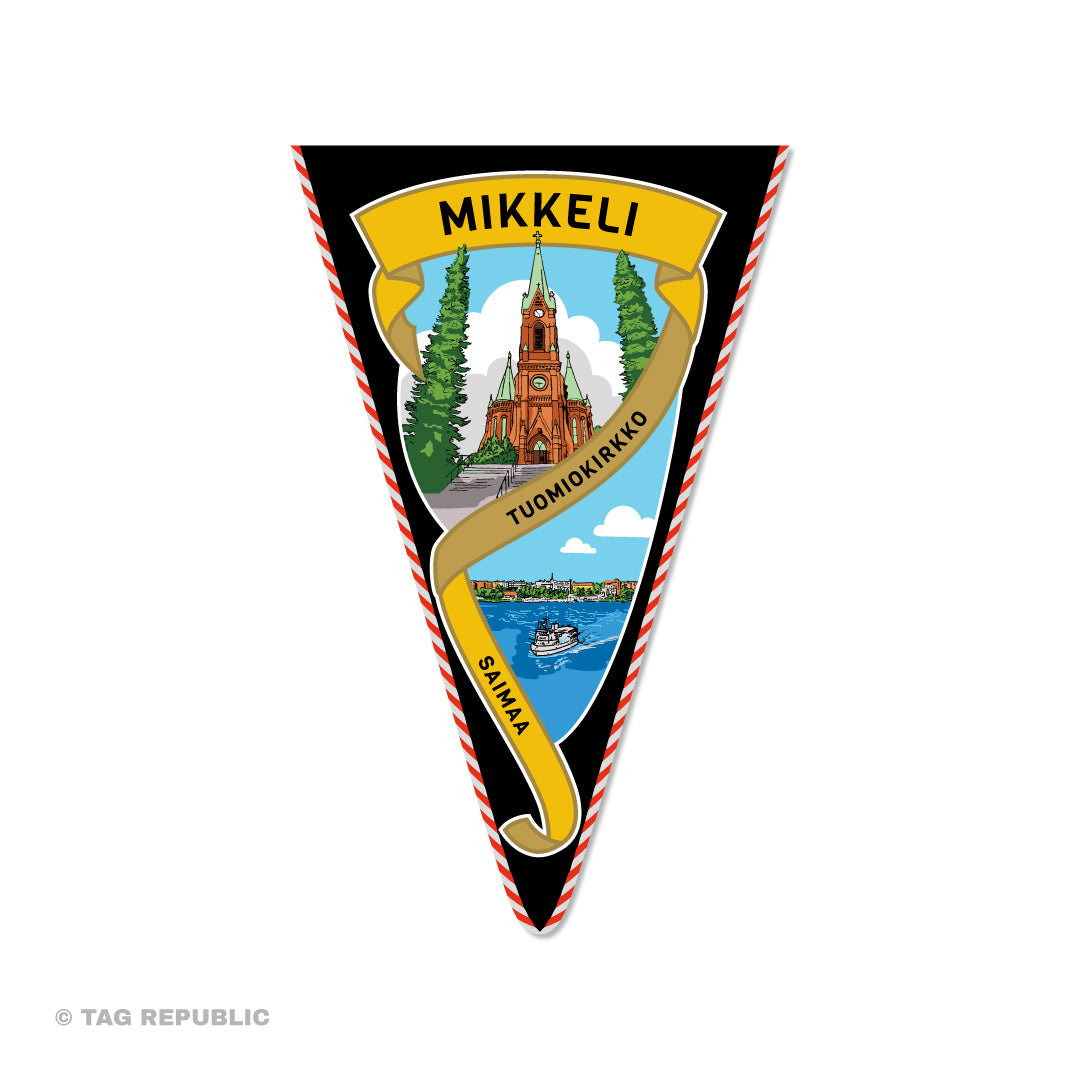 Mikkeli - matkailuviiritarra, vinyylitarra