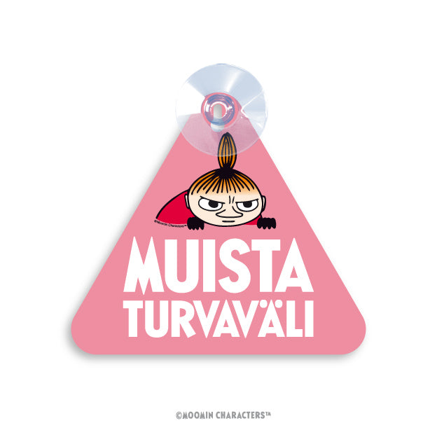 Muista turvaväli - imukuppikyltti