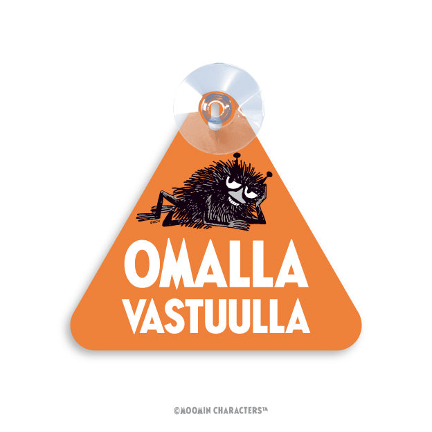 Omalla vastuulla - imukuppikyltti