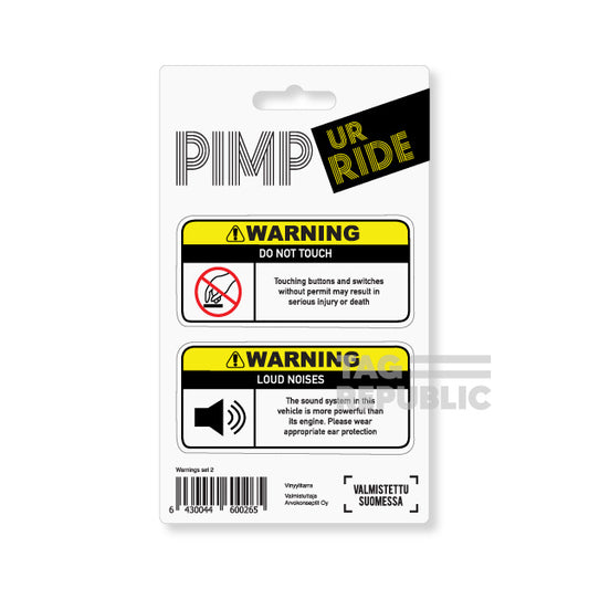 PimpUrRide, Warnings set 2 - vinyylitarrat